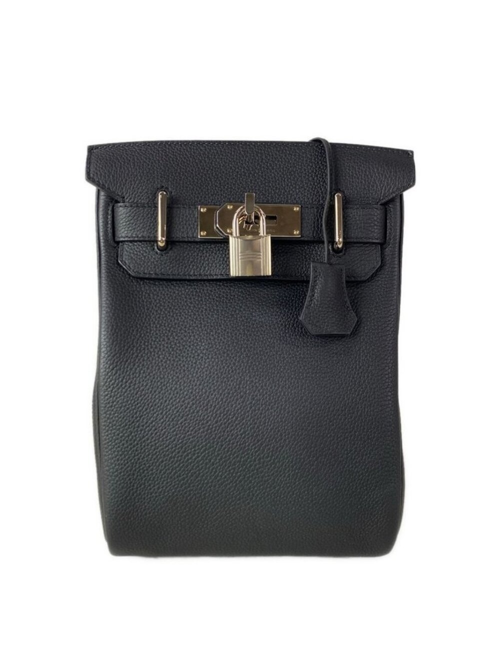 Hermes Kelly Ado PM Backpack Black Silver